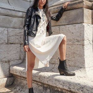 Free People Heartbreaker Vegan Leather Moto Jacket XS